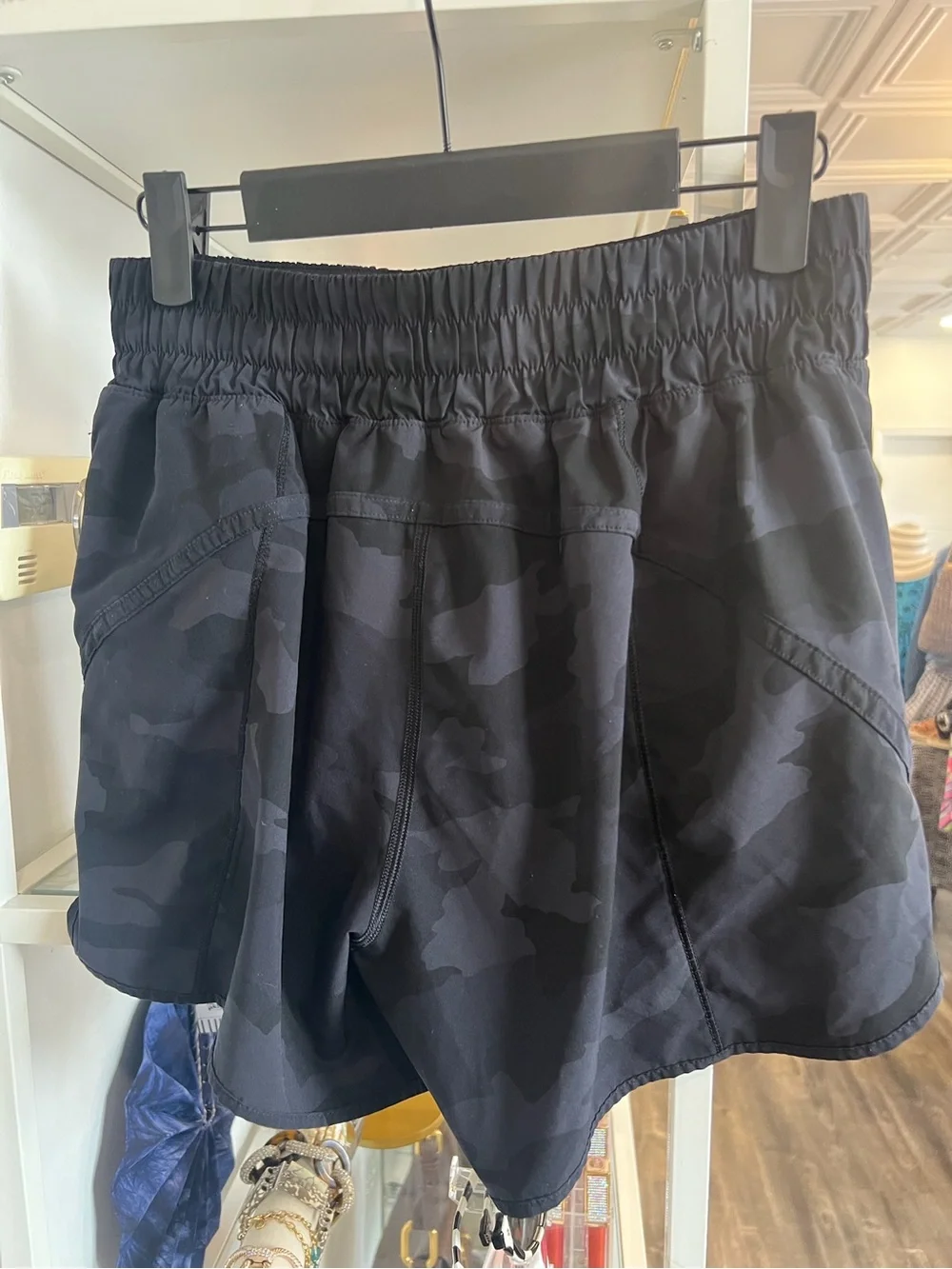 lululemon athletica Black Camo Athletic Shorts